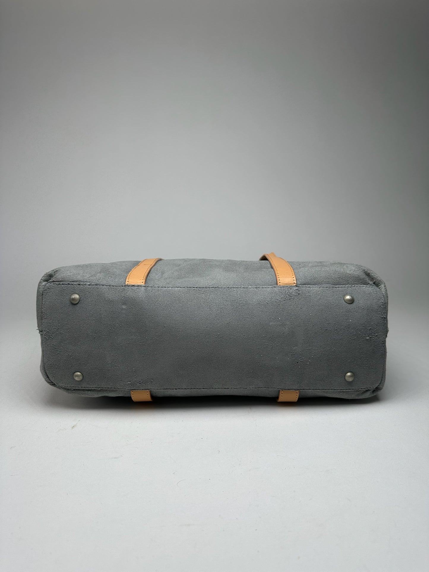 Vintage Courreges Suede Shopper gray