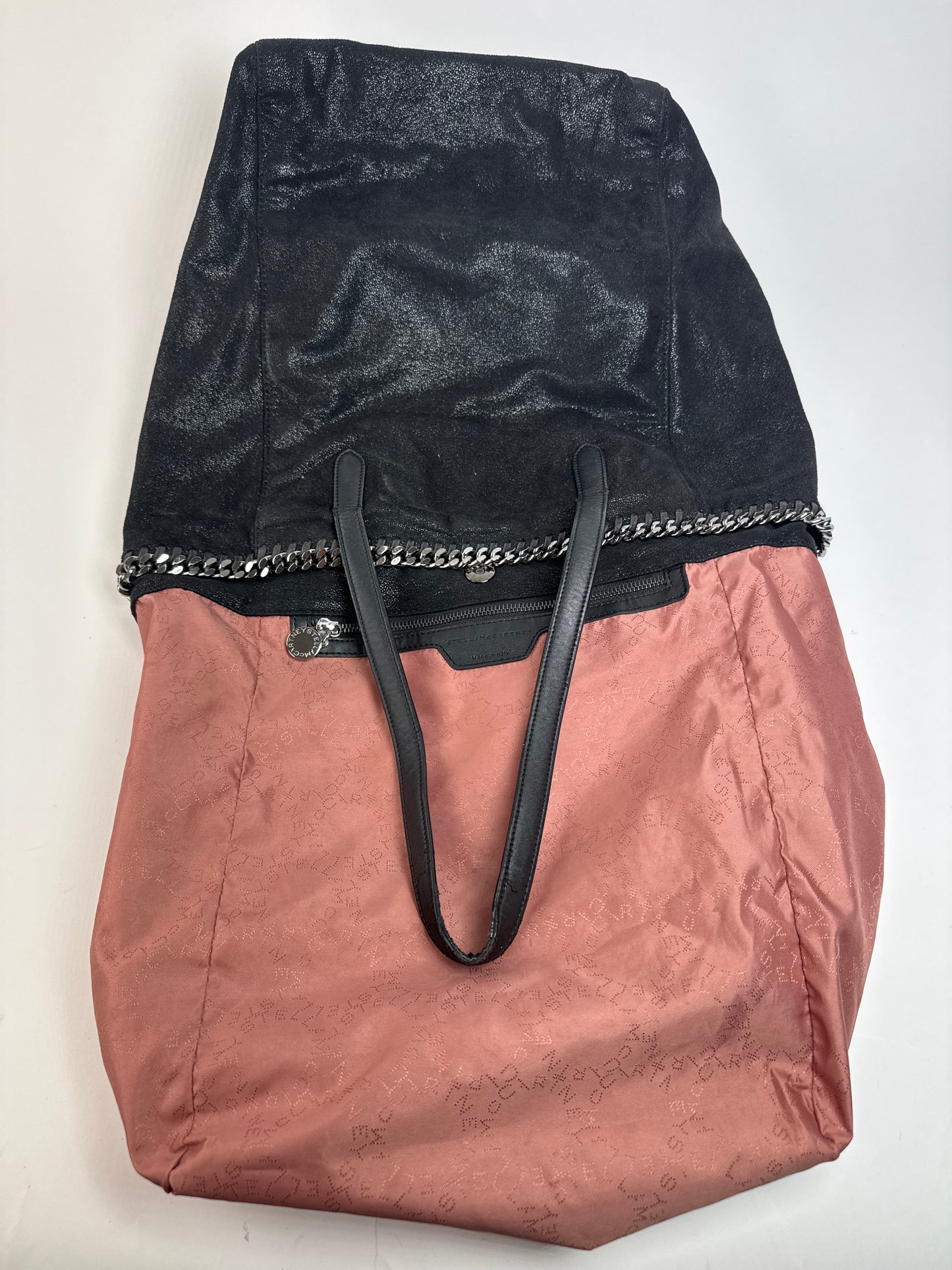 Vintage Stella Mc Cartney Vegan Leather Falabella Tote Bag Black