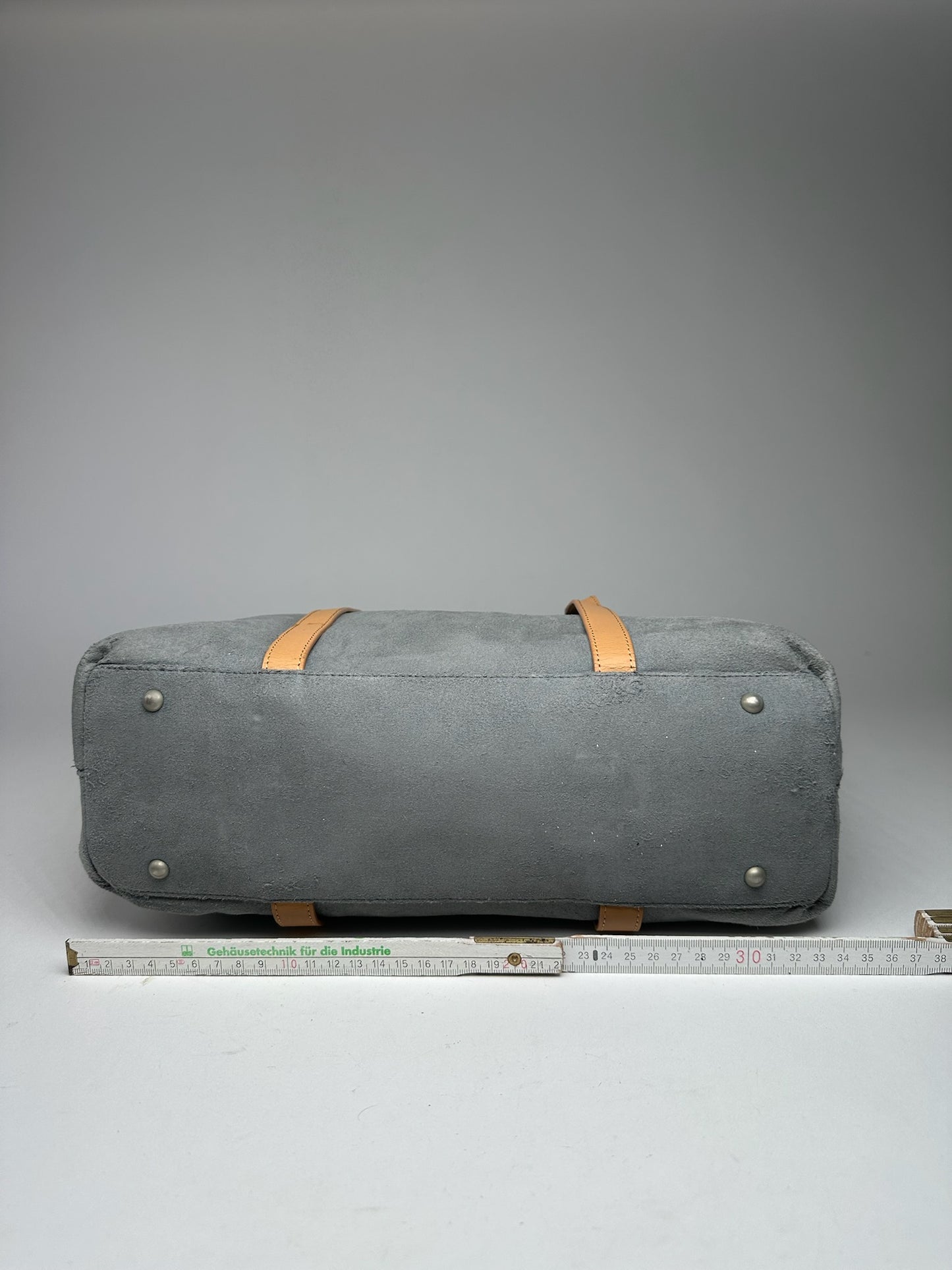 Vintage Courreges Suede Shopper gray