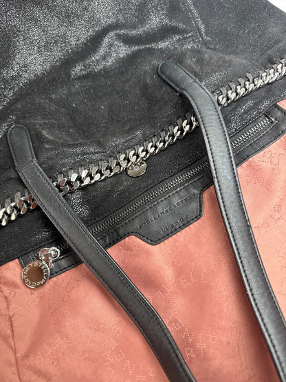 Vintage Stella Mc Cartney Vegan Leather Falabella Tote Bag Black