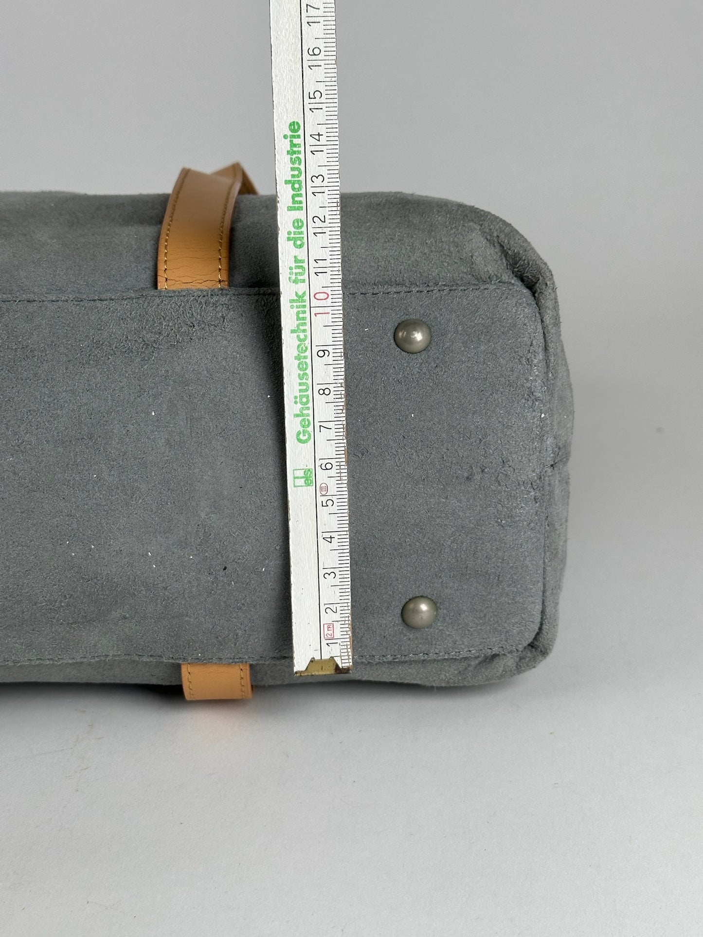 Vintage Courreges Suede Shopper gray