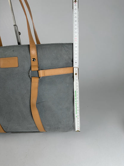 Vintage Courreges Suede Shopper gray