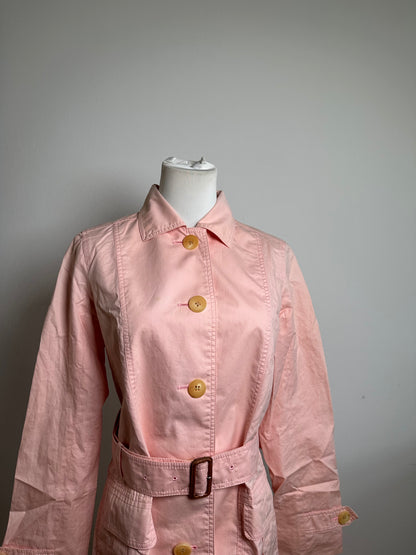 Vintage Burberry Cotton Coat Light Pink M