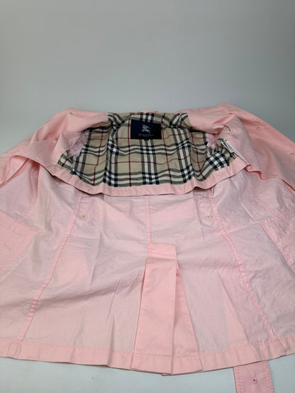 Vintage Burberry Cotton Coat Light Pink M