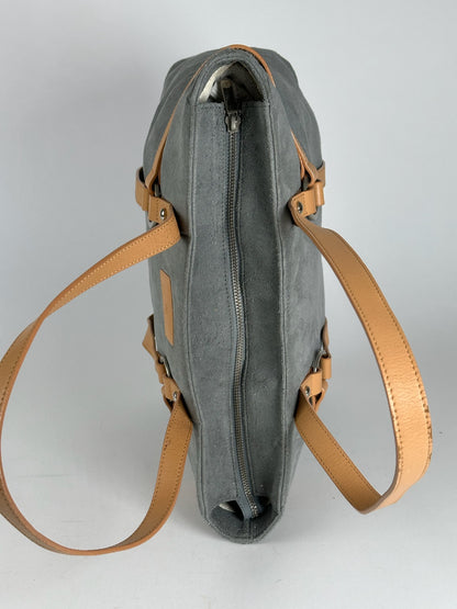 Vintage Courreges Suede Shopper gray