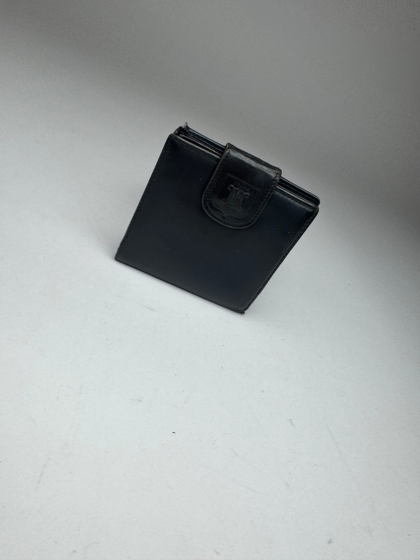 Vintage Celine Paris leather Wallet navy