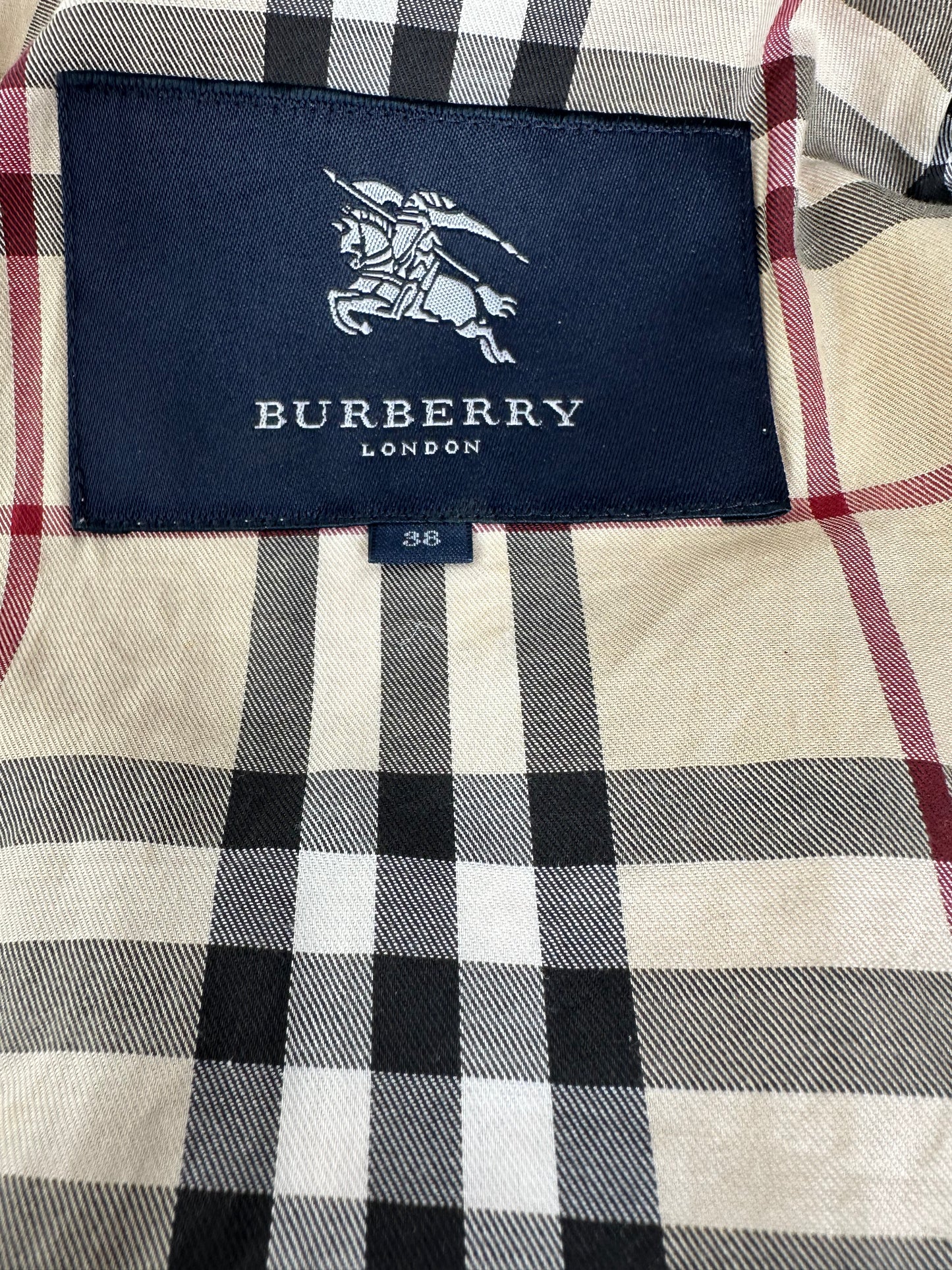 Vintage Burberry Cotton Coat Light Pink M