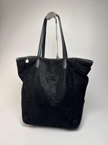 Vintage Stella Mc Cartney Vegan Leather Falabella Tote Bag Black