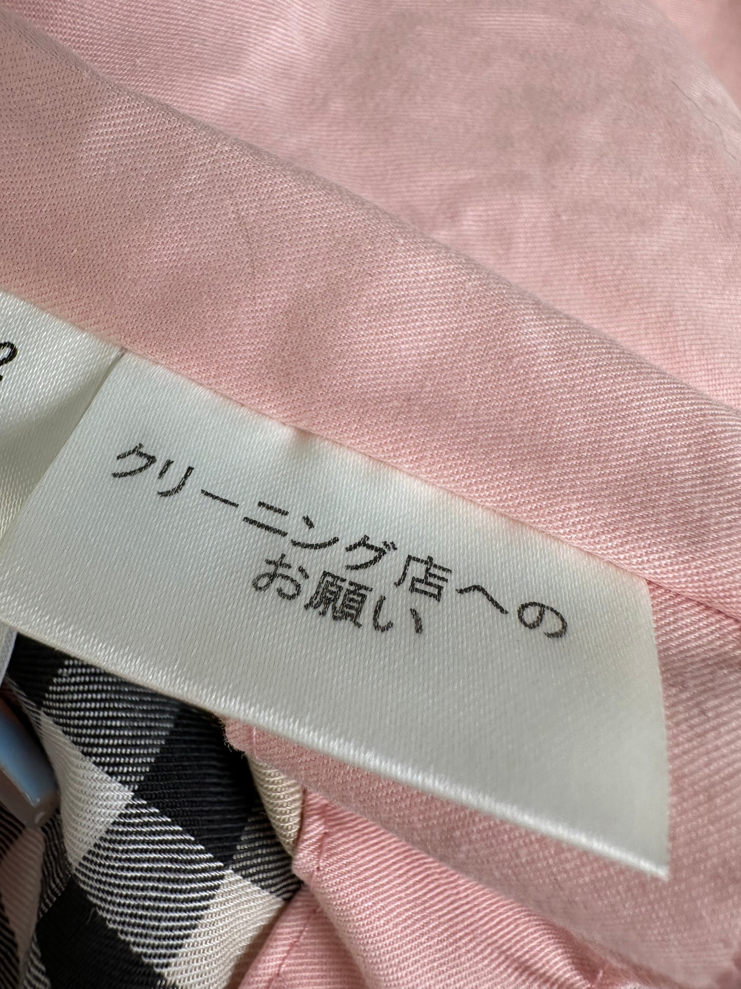 Vintage Burberry Cotton Coat Light Pink M