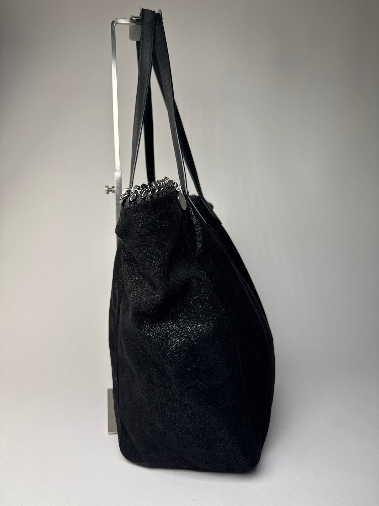 Vintage Stella Mc Cartney Vegan Leather Falabella Tote Bag Black