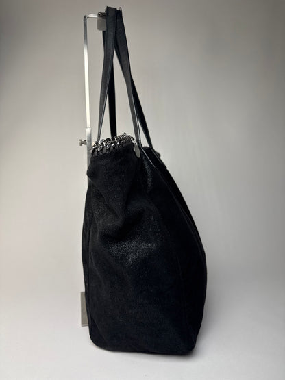 Vintage Stella Mc Cartney Vegan Leather Falabella Tote Bag Black