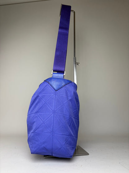 Vintage Issey Miyake Structured Shoulder Bag Purple Silver