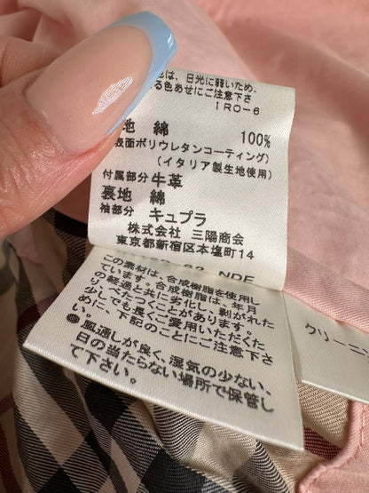Vintage Burberry Cotton Coat Light Pink M