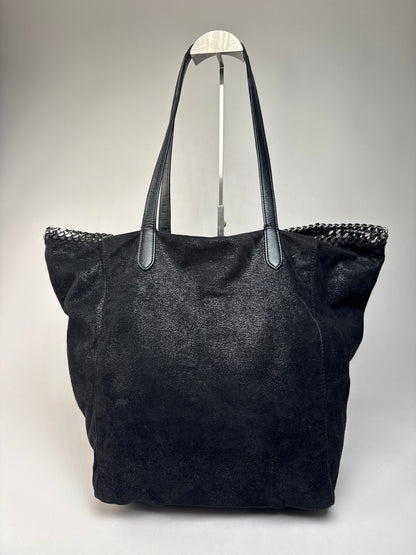 Vintage Stella Mc Cartney Vegan Leather Falabella Tote Bag Black