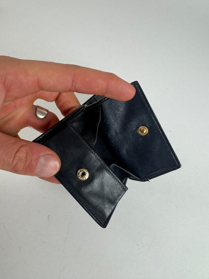 Vintage Celine Paris leather Wallet navy