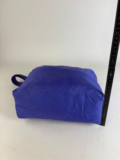 Vintage Issey Miyake Structured Shoulder Bag Purple Silver