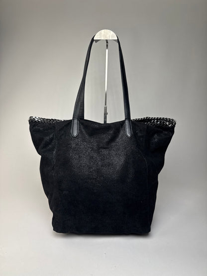 Vintage Stella Mc Cartney Vegan Leather Falabella Tote Bag Black