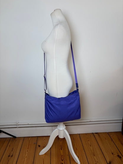 Vintage Issey Miyake Structured Shoulder Bag Purple Silver