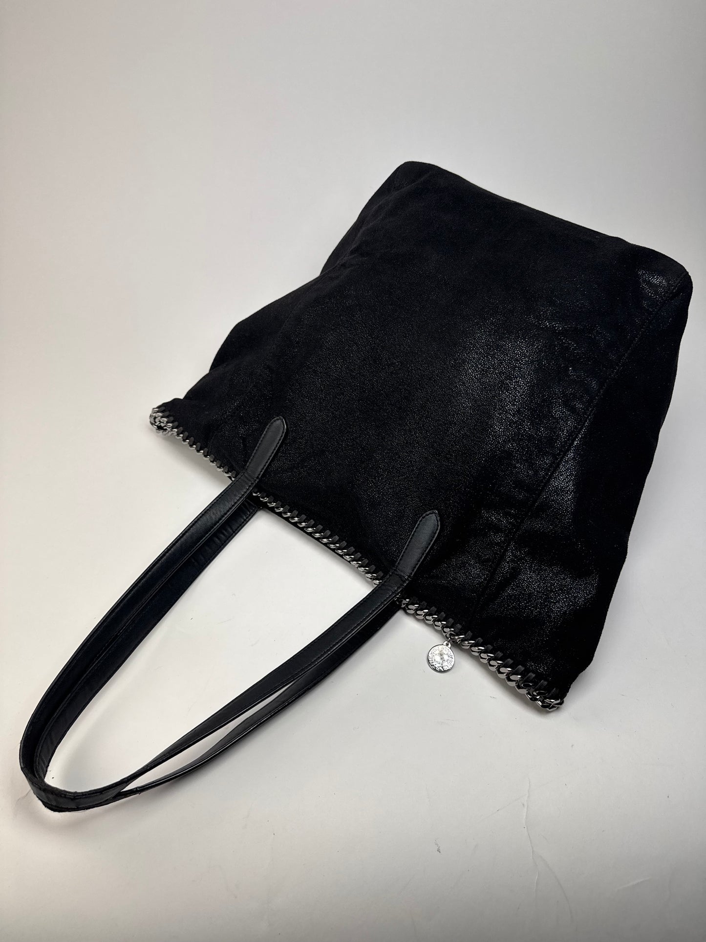 Vintage Stella Mc Cartney Vegan Leather Falabella Tote Bag Black
