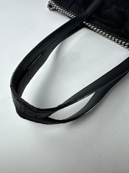 Vintage Stella Mc Cartney Vegan Leather Falabella Tote Bag Black