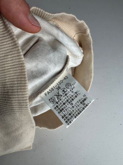 Vintage Burberry Nova Check Short-Sleeve Sweater beige M