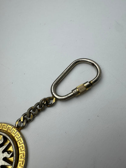Vintage Gianni Versace Sun Emblossed Gold Plated Pendant