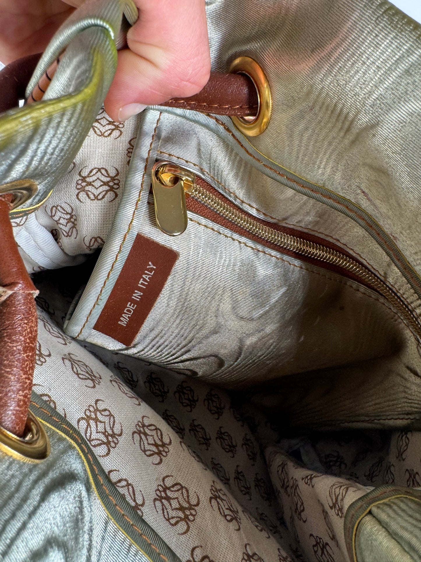 Vintage Loewe Madrid Anagram bag pearl