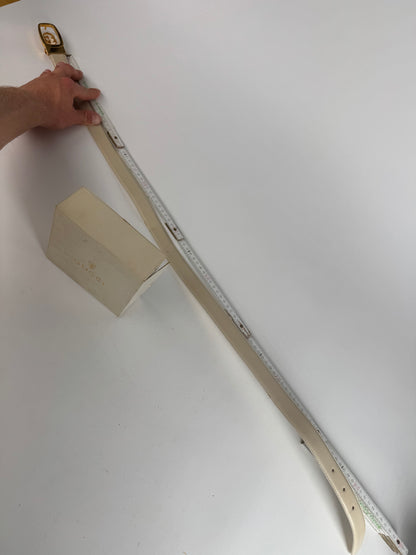 Vintage Gucci Leather belt white