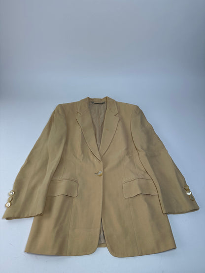 Vintage Gucci Viscose Longline Blazer Beige IT42