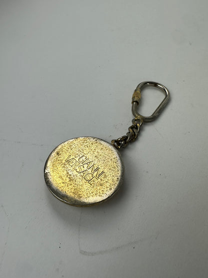 Vintage Gianni Versace Sun Emblossed Gold Plated Pendant
