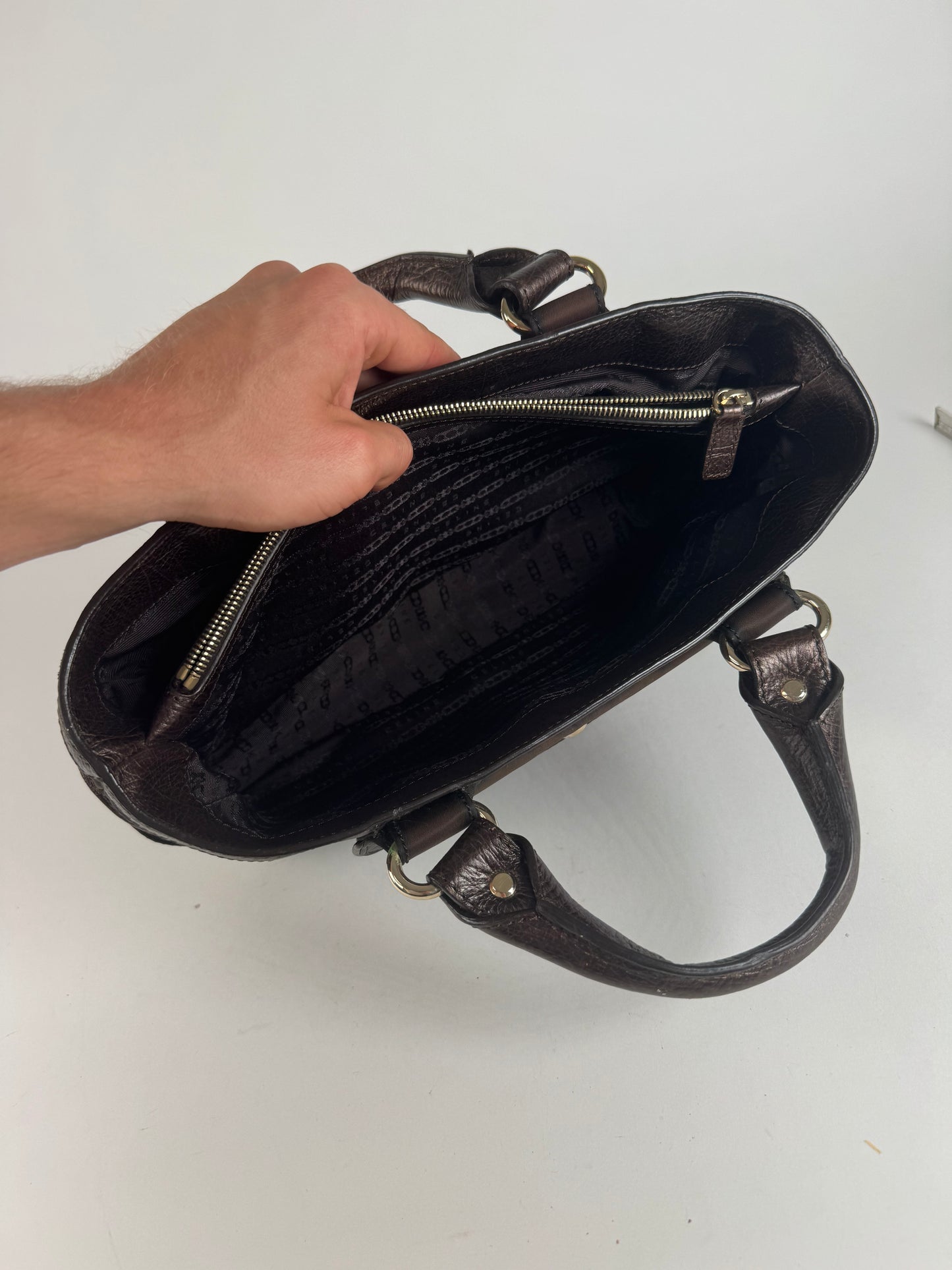 Vintage Celine Polyester Bag brown