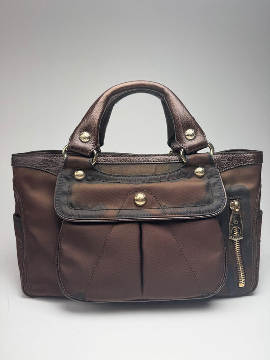 Vintage Celine Polyester Bag brown