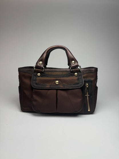 Vintage Celine Polyester Bag brown