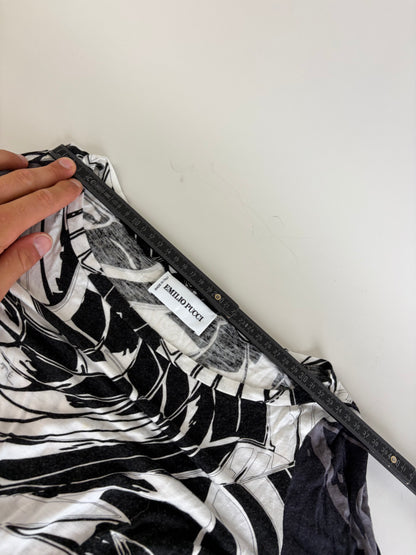 Vintage Pucci Viscose Top Black White S