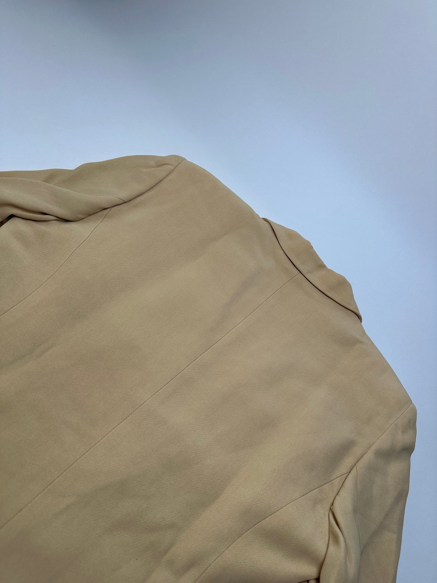 Vintage Gucci Viscose Longline Blazer Beige IT42