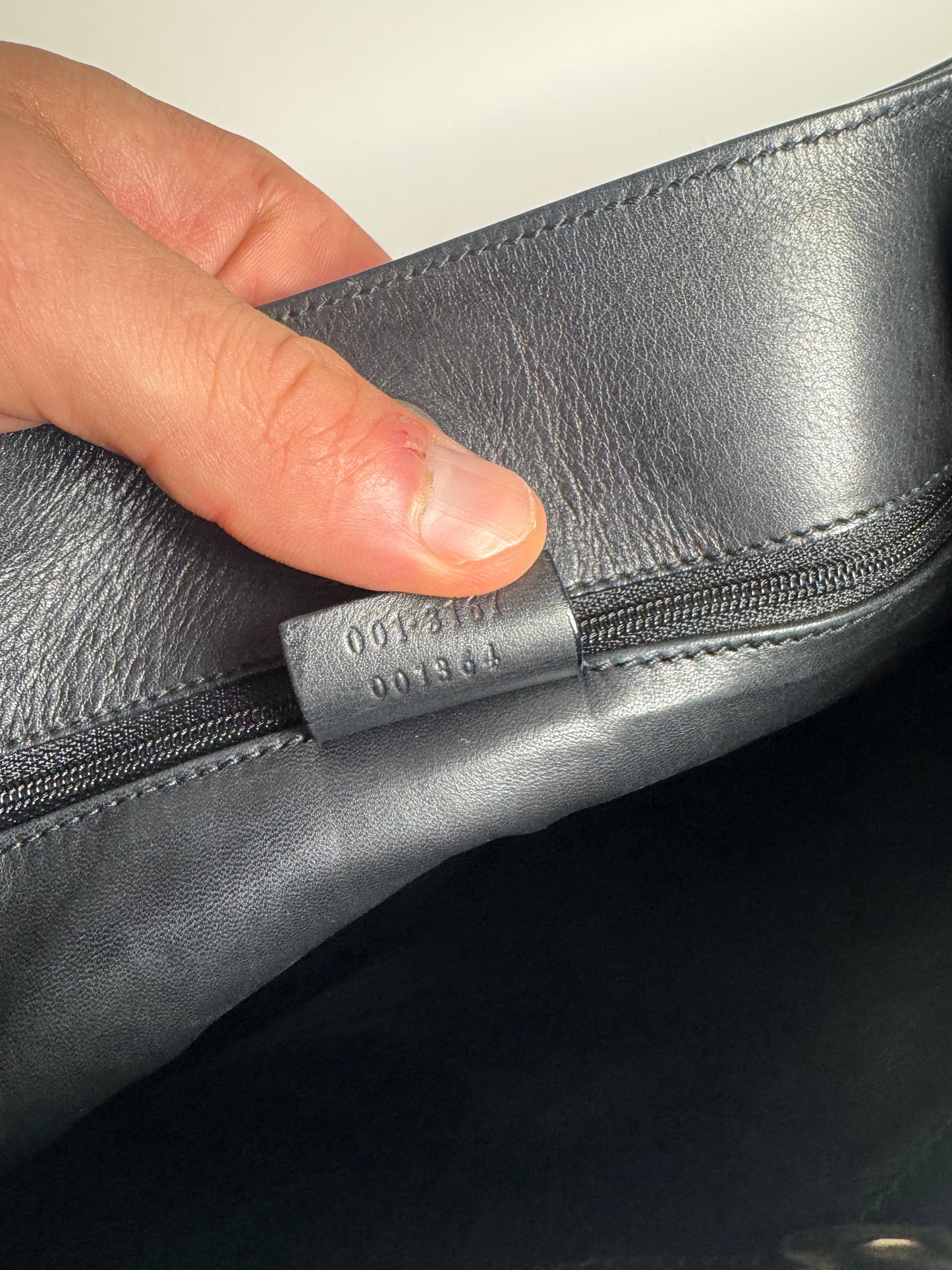 Vintage Gucci Leather Handbag Black