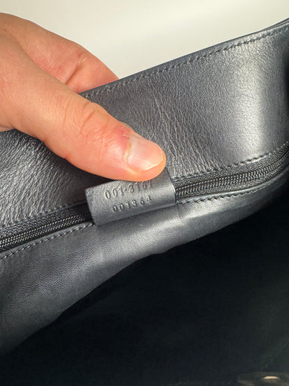 Vintage Gucci Leather Handbag Black