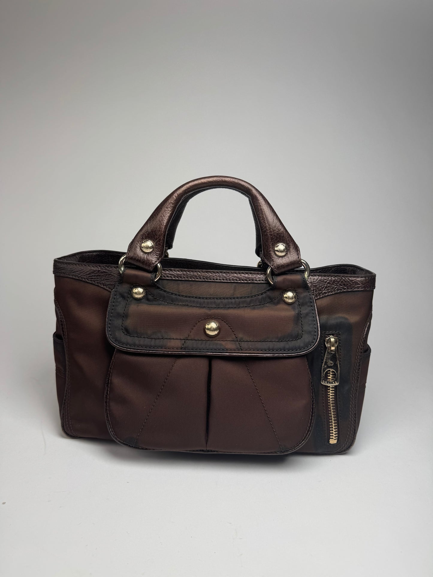 Vintage Celine Polyester Bag brown