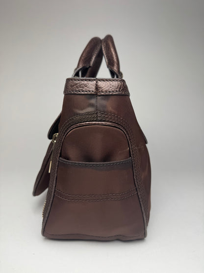 Vintage Celine Polyester Bag brown