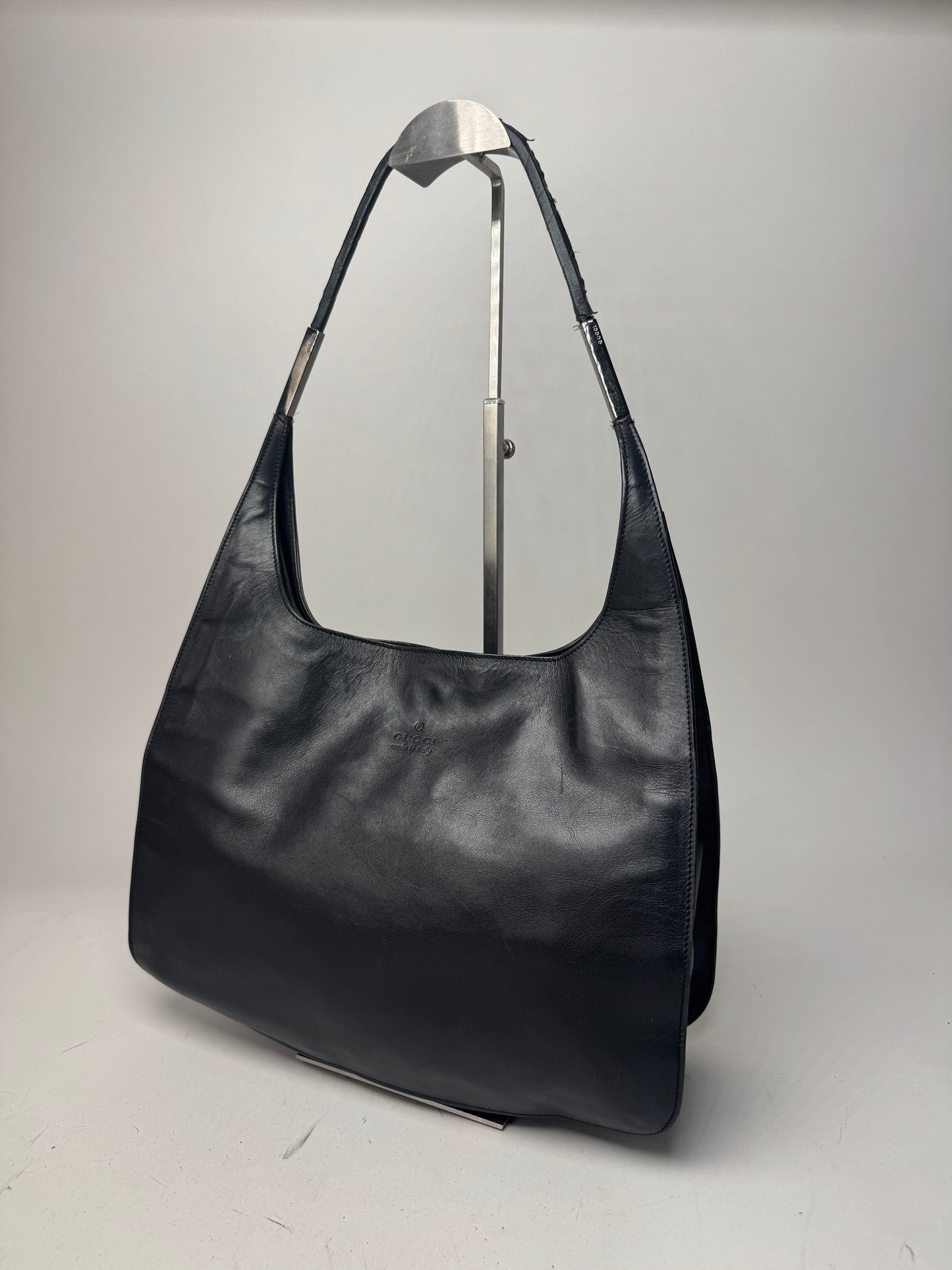 Vintage Gucci Leather Handbag Black