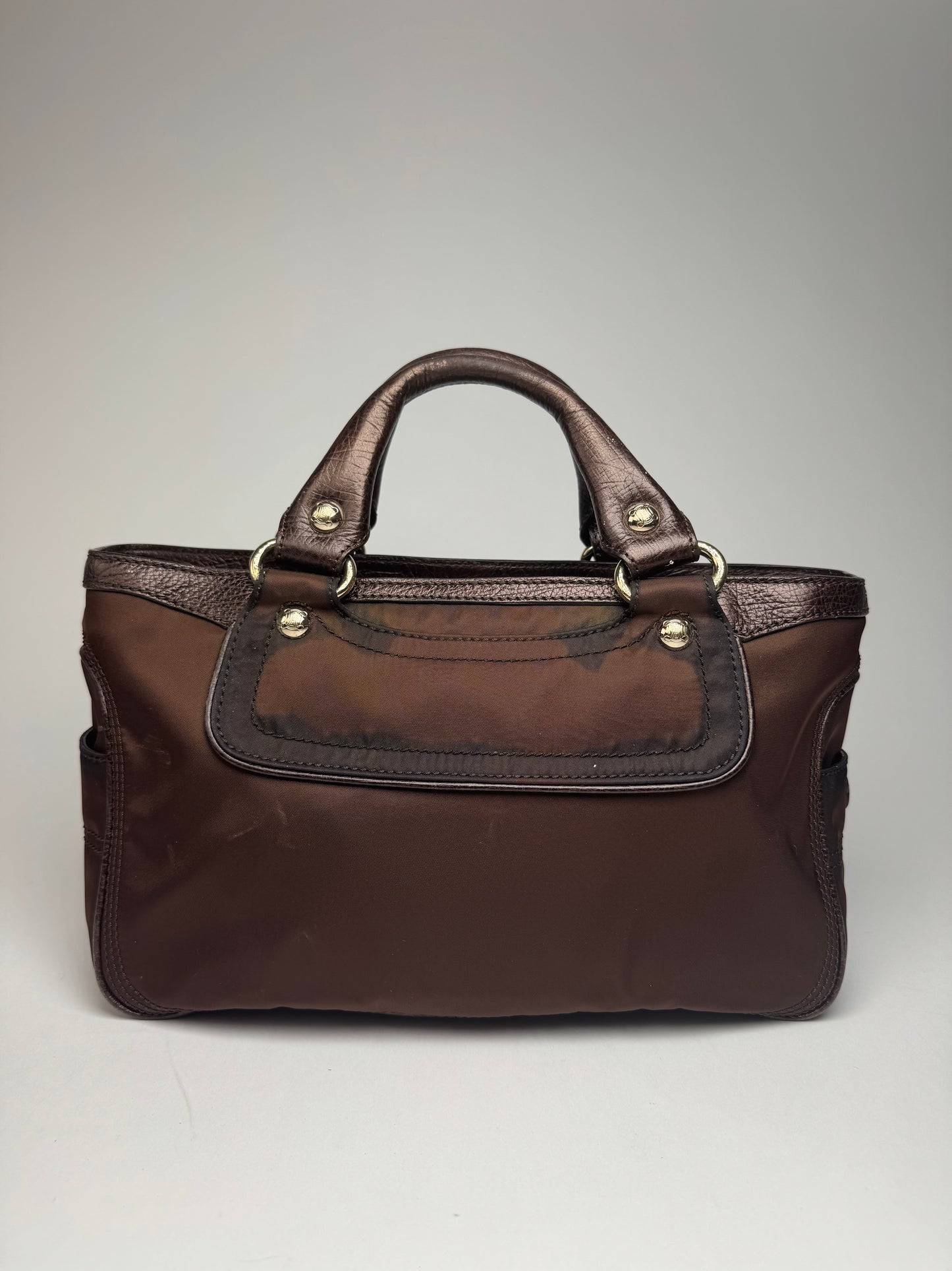 Vintage Celine Polyester Bag brown