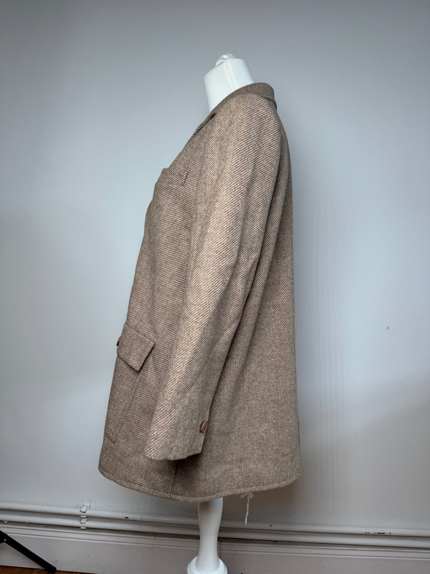 Vintage Dior Wool Trench M Brown