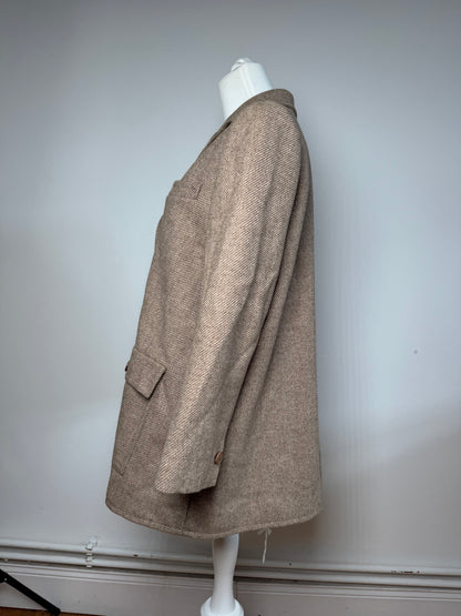 Vintage Dior Wool Trench M Brown