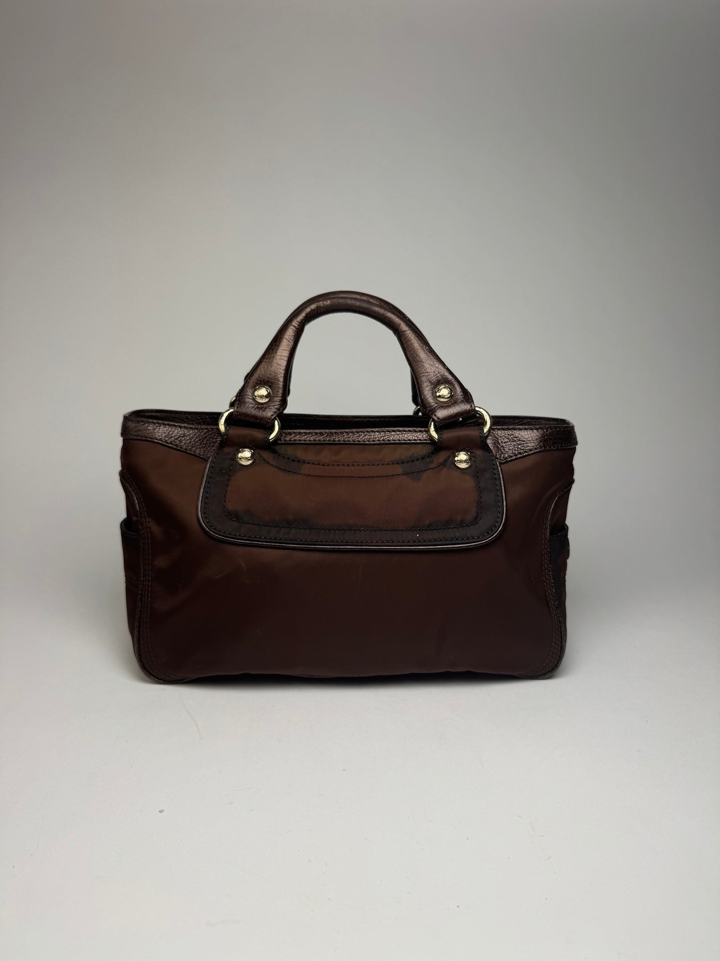 Vintage Celine Polyester Bag brown