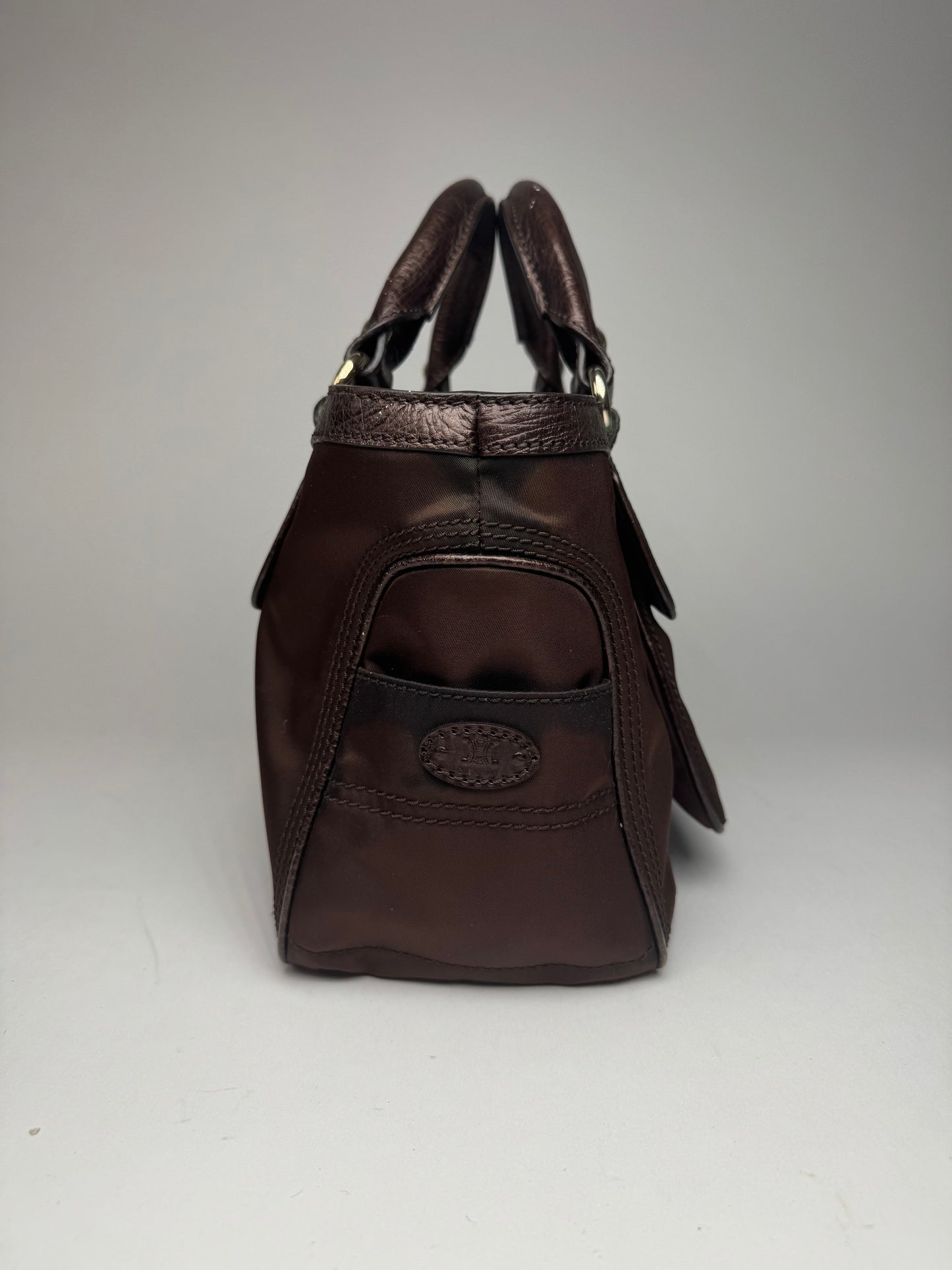 Vintage Celine Polyester Bag brown