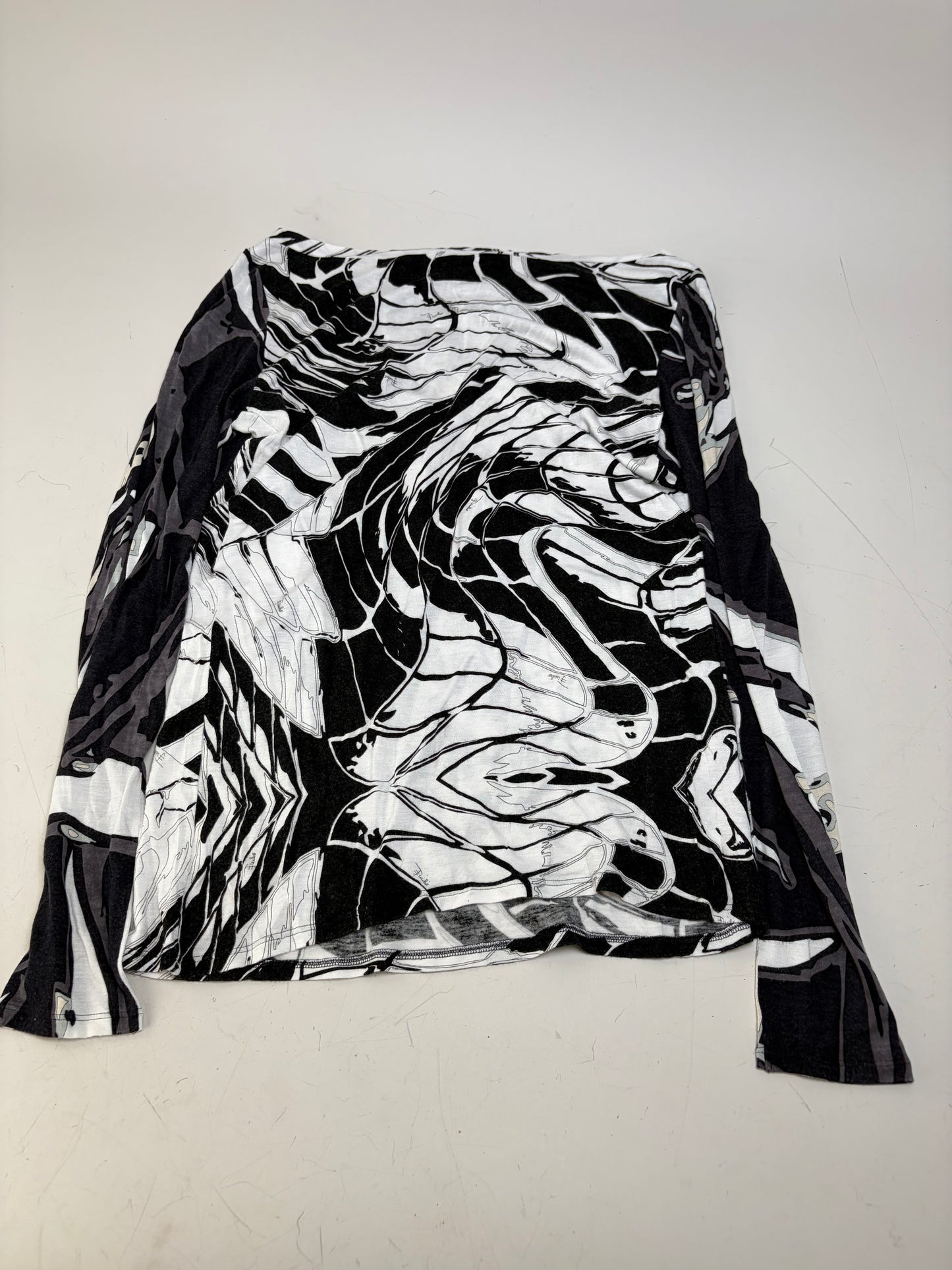 Vintage Pucci Viscose Top Black White S