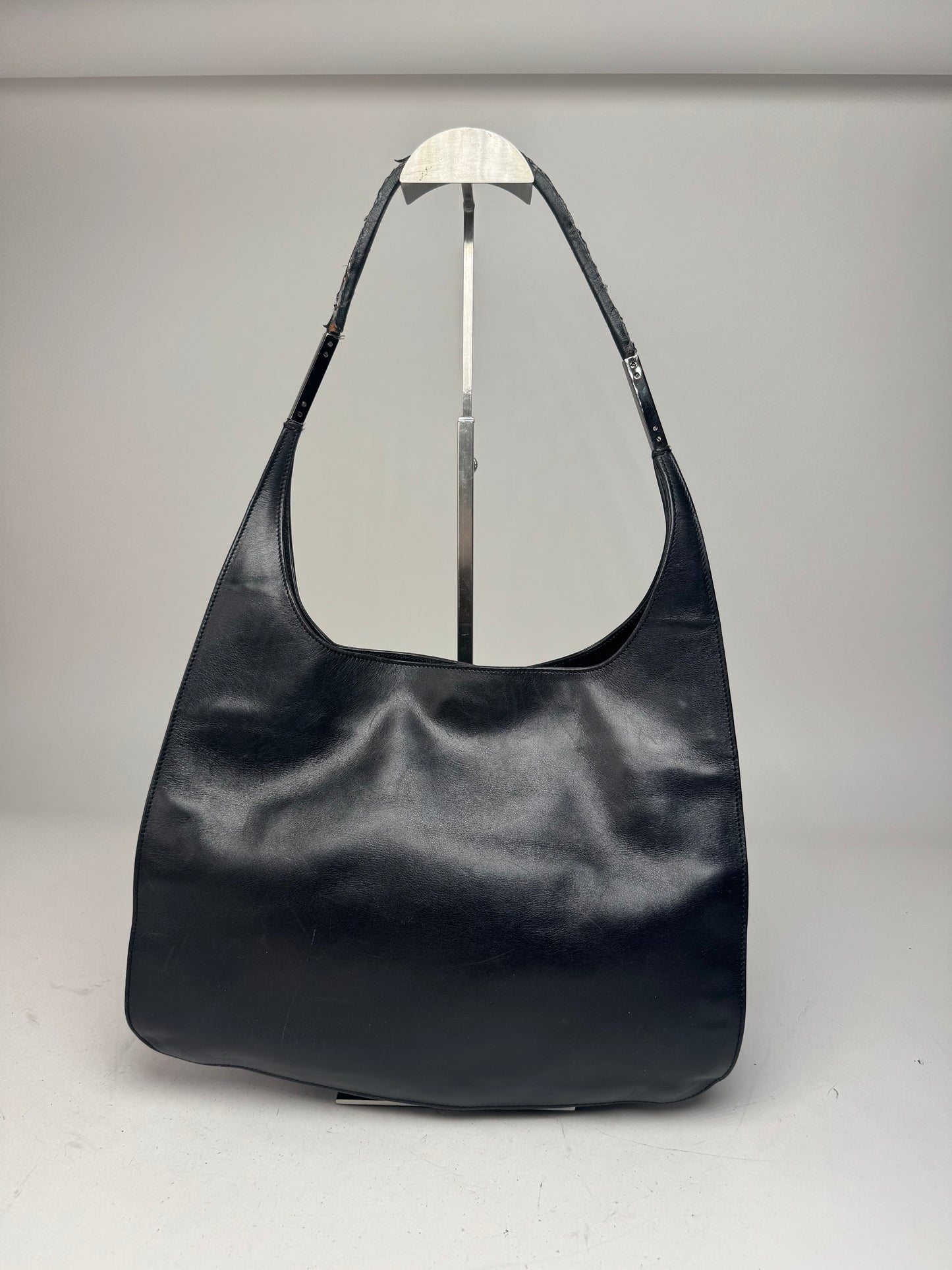 Vintage Gucci Leather Handbag Black