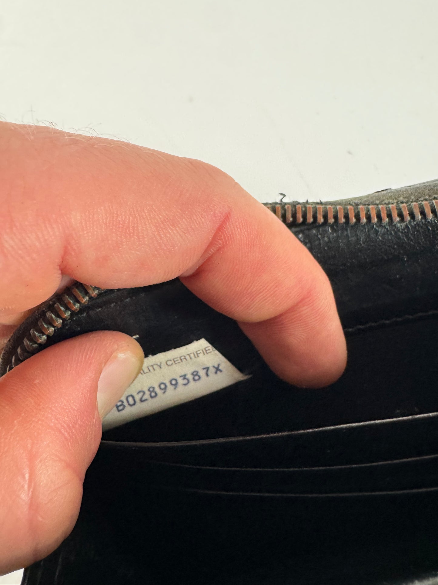 Vintage Bottega Veneta Intrecciato Leather Wallet Black zipper off