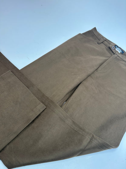 Vintage Issey Miyake Suede Pants Brown M
