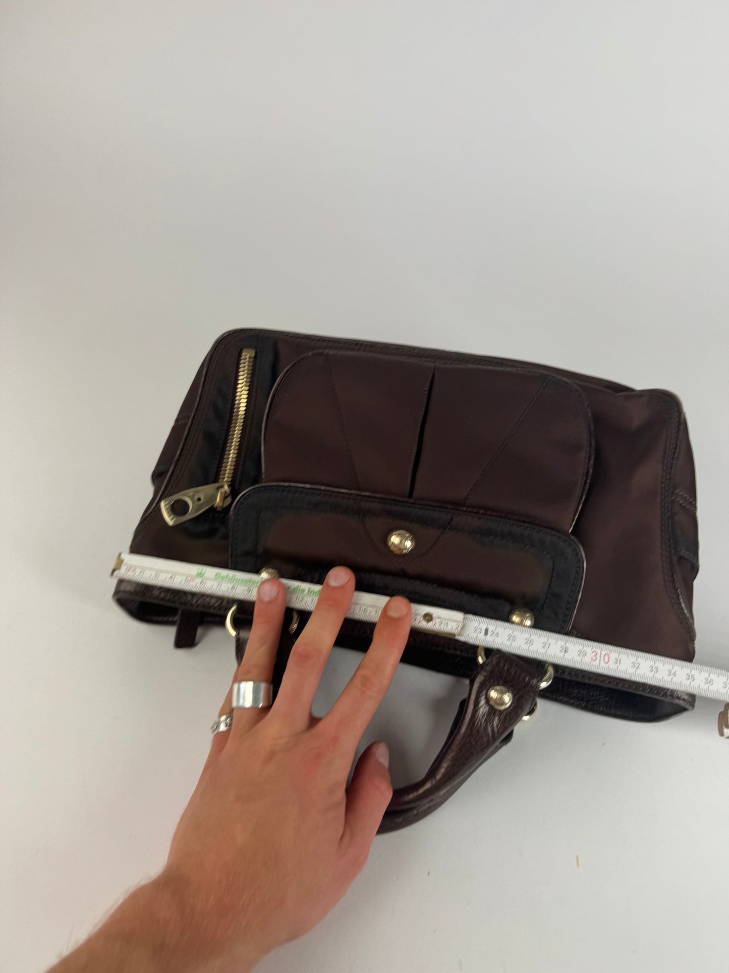 Vintage Celine Polyester Bag brown